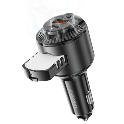 شاحن سيارة 2 في 1 مع معطر جو - Porodo 2 In 1 Car Charger with Scent Diffusion