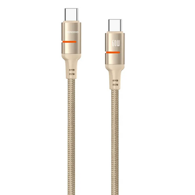 Porodo USB-C to USB-C LED Light Cable | كابل شحن بورودو USB-C إلى USB-C مع إضاءة LED