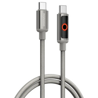 Porodo ChargeLite USB-C to USB-C High-Speed Charging Cable - Gray | كابل شحن سريع USB-C إلى USB-C - رمادي