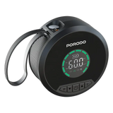 Porodo Gagefit Power Bank & Car Jump Starter with Tire Inflator & LED Light – Black | بنك طاقة ومشغل تشغيل السيارة Porodo Gagefit مع منفاخ إطارات ومصباح إضاءة – أسود