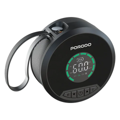 Porodo Gagefit Power Bank & Car Jump Starter with Tire Inflator & LED Light – Black | بنك طاقة ومشغل تشغيل السيارة Porodo Gagefit مع منفاخ إطارات ومصباح إضاءة – أسود