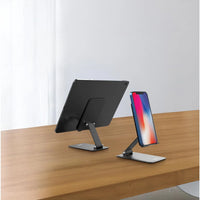 حامل مكتبي بورودو قابل للطي بقاعدة مانعة للانزلاق - رمادي | Porodo Foldable Desktop Stand Anti-Slip Base – Grey