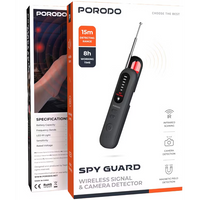 جهاز كشف الكاميرات المخفية Porodo Spy Guard - Hidden Camera Detector