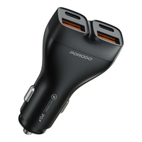 Porodo Dualpower 102W Car Charger - Black | شاحن سيارة بورودو ديوال باور 102 واط - أسود