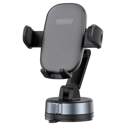 Porodo Robson Cradle Suction Phone Holder – Black | حامل الهاتف بورودو روبسون كرايدل بتقنية الشفط – أسود