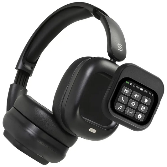 Porodo Soundtec Touchwave ANC Headphone with Detachable Touch Display | سماعة بورودو ساوندتك تاتش ويف بخاصية إلغاء الضوضاء النشطة مع شاشة لمس قابلة للفصل