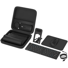 Porodo 6-in-1 Keyboard & Mouse Set - Black | طقم لوحة مفاتيح وفأرة 6 في 1 من بورودو - أسود