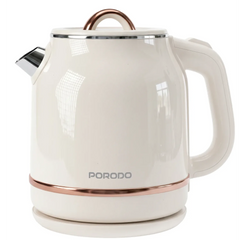 غلاية كهربائية بورودو بإيقاف تلقائي - بيج | Porodo Electric Auto Shutdown Kettle-Beige