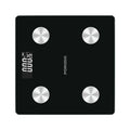ميزان ذكي لدهون الجسم بورودو Lifestyle Gravis - أسود | Porodo ‘Gravis’ LifeStyle Smart Body Fat Scale 30x30x2.5 (AAA batteries) – Black