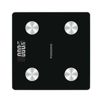 ميزان ذكي لدهون الجسم بورودو Lifestyle Gravis - أسود | Porodo ‘Gravis’ LifeStyle Smart Body Fat Scale 30x30x2.5 (AAA batteries) – Black