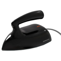 Porodo Lifestyle Ironix Portable Steam Iron with Bakelite Handle - Black | مكواة بخار محمولة Porodo Lifestyle Ironix مع مقبض باكيليت - أسود