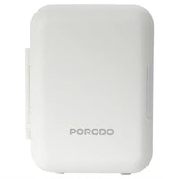 ثلاجة صغيرة Porodo Echochill 4 لتر للمنزل والمكتب والسيارة - Mini Cooling Fridge White