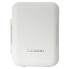 ثلاجة صغيرة Porodo Echochill 4 لتر للمنزل والمكتب والسيارة - Mini Cooling Fridge White