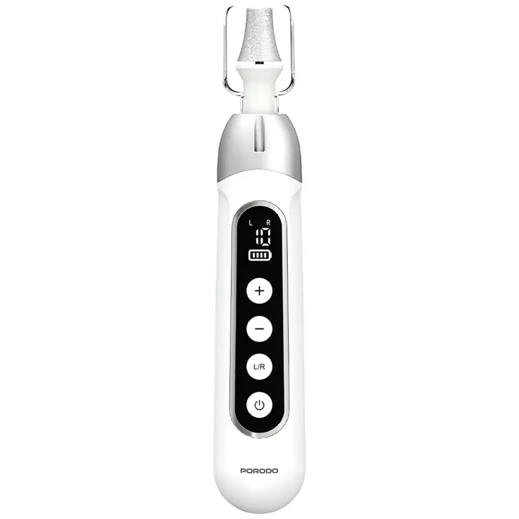 مثقاب أظافر كهربائي بورودو لايفستايل 8-في-1 قابل للشحن - أبيض | Porodo Lifestyle 8-IN-1 Rechargeable Electric Nail Drill - White