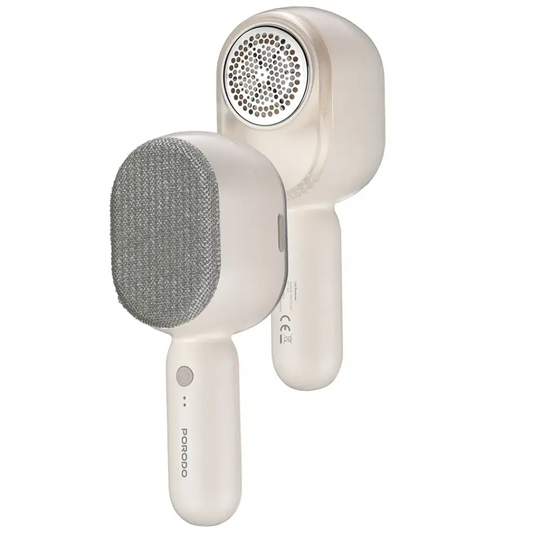 Porodo Lifestyle Clearweave جهاز إزالة الوبر 2 في 1 - أبيض | Porodo Lifestyle Clearweave 2-in-1 Lint Remover - White