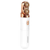 حلاقة بورودو Lifestyle الكهربائية 2 في 1 للوجه والجسم - أبيض | Porodo Lifestyle 2-in-1 Electric Face Body Razor White