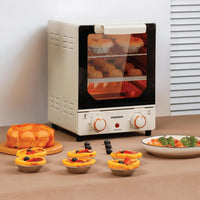 فرن كهربائي زجاجي صغير بورودو مع ضبط الحرارة ومؤقت 60 دقيقة | Porodo Mini Glass Electric Oven with Adjustable Temperature Control and 60-Minute Time