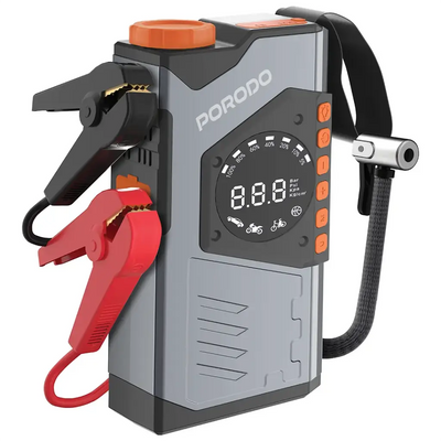 Porodo VoltBoost 10000mAh Multi-Function Tool – Grey | أداة متعددة الاستخدامات بورودو فولت بوست بقدرة 10000mAh – رمادي