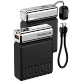 Porodo Power Bank 10000mAh/7.7V/38.5Wh - Black | بطارية محمولة بورودو 10000 مللي أمبير - أسود