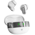 سماعات أذن بورودو Soundtec لاسلكية بشاشة LED - أبيض | Porodo Soundtec TWS In ear with 5 hours Working Hours Led Display – White