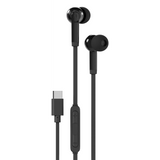 سماعات أذن سلكية داخلية بورودو Soundtec USB-C مع ميكروفون - أسود | Porodo Soundtec Wired Type C In Ear Earphone with Mic – Black