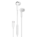 سماعات أذن سلكية داخلية بورودو Soundtec USB-C مع ميكروفون - أبيض | Porodo Soundtec Wired Type C In Ear Earphone with Mic – White