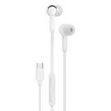 سماعات أذن سلكية داخلية بورودو Soundtec USB-C مع ميكروفون - أبيض | Porodo Soundtec Wired Type C In Ear Earphone with Mic – White