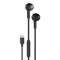سماعات أذن سلكية نصف داخلية بورودو Soundtec USB-C مع ميكروفون - أسود | Porodo Soundtec Wired Type C Semi In Ear Earphone with Mic – Black