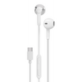 سماعات أذن سلكية نصف داخلية بورودو Soundtec USB-C مع ميكروفون - أبيض | Porodo Soundtec Wired Type C Semi In Ear Earphone with Mic – White