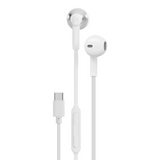 سماعات أذن سلكية نصف داخلية بورودو Soundtec USB-C مع ميكروفون - أبيض | Porodo Soundtec Wired Type C Semi In Ear Earphone with Mic – White