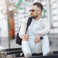 سماعات أذن بورودو Soundtec Ultrafit لاسلكية - أبيض | Porodo Soundtec Ultrafit 300 mAh Air Buds – White