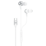 سماعات أذن سلكية بورودو Soundtec بمنفذ USB-C - أبيض | Porodo Soundtec In Ear Wired Earphones – Type C – White