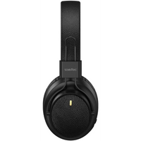 سماعة رأس بلوتوث بورودو Soundtec ببطارية 400mAh وتشطيب جلدي - أسود | Porodo Soundtec 400mAh Bluetooth Headphone With Leather Finish – Black