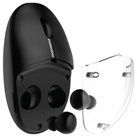 Porodo TWS Wireless Earbuds & Mouse with Transparent Magnetic Cover | سماعات أذن TWS لاسلكية وفأرة من Porodo مع غطاء مغناطيسي شفاف
