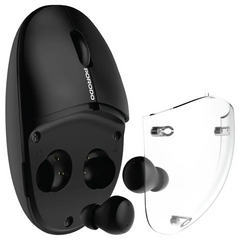 Porodo TWS Wireless Earbuds & Mouse with Transparent Magnetic Cover | سماعات أذن TWS لاسلكية وفأرة من Porodo مع غطاء مغناطيسي شفاف