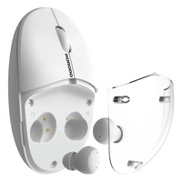 Porodo TWS Wireless Earbuds & Mouse with Transparent Magnetic Cover | سماعات أذن TWS لاسلكية وفأرة من Porodo مع غطاء مغناطيسي شفاف
