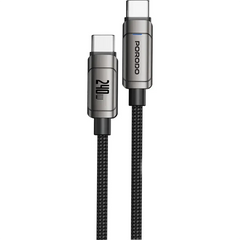 كابل بورودو باور سينك USB-C عالي السرعة 240W - رمادي | Porodo PowerSync High Speed USB-C Cable 240W - Gray