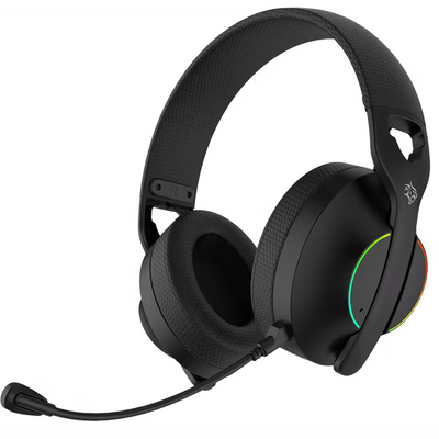Porodo Gaming 2.4G Bluetooth AUX Wireless Gaming Headset - Black | سماعة ألعاب لاسلكية من بورودو جيمنج - أسود
