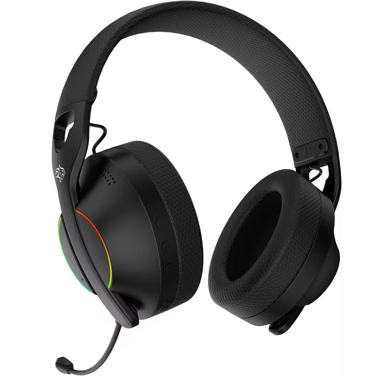 Porodo Gaming 2.4G Bluetooth AUX Wireless Gaming Headset - Black | سماعة ألعاب لاسلكية من بورودو جيمنج - أسود