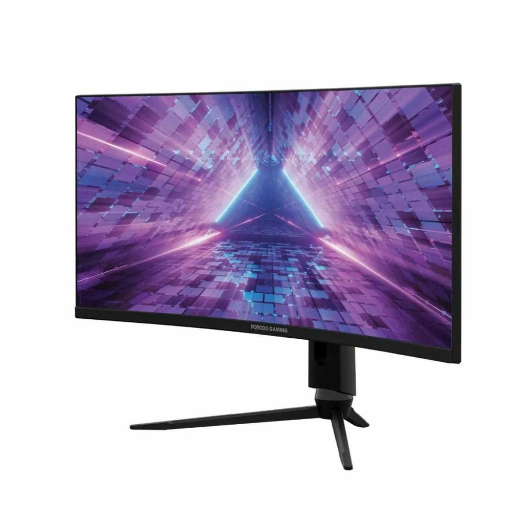 Monîtorê Lîstikê yê Qurmkirî yê Ultra Fireh ê Porodo Gaming 34" 144Hz - Reş