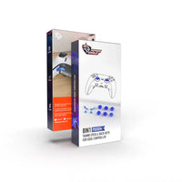 Kontrolkera Qiraxa Porodo Gaming PS5 Kombînasyona 8-di-1ê de: Qapaxên Çîpên Thumb + Bişkokên Paş