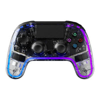 وحدة تحكم العاب لجهاز بلاي ستيشن 4 من بورودو جيمنج مع هيكل شفاف | Porodo Gaming PS4 Gamepad Transparent Controller.