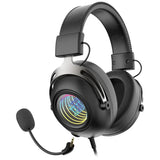 Porodo Gaming Infinity Mirror RGB Headset with Detachable Omnidirectional Mic – Black | سماعة ألعاب Porodo Gaming Infinity Mirror RGB مع ميكروفون Omnidirectional قابل للفصل – أسود
