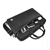 حقيبة لابتوب ويوو هالي لحجم 14 انش / 15.6 انش مع حزام كتف - اسود | WiWU Hali Laptop Briefcase Bag Handbag with Shoulder Strap 14" / 15.6" – Black