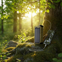 باور بانك شمسي باورولوجي Solara بسعة 10000mAh وشحن PD 22.5W مع لوحَي LED | Powerology Solara 10000mAh IP66 PD22.5W Built in Dual LED Panels Solar Power Bank –