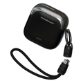 باور بانك باورولوجي Bahamas سعة 10000 مللي أمبير مع كيبل USB-C ولايتننغ - أسود | Powerology Bahamas 10000mAh Power Bank with USB-C and Lightning Cables - Black