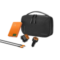 Powerology Nirvano 5-In-1 Power Travel Kit - Black/Orange | طقم سفر باور 5 في 1 من باورولوجي نيرفانو
