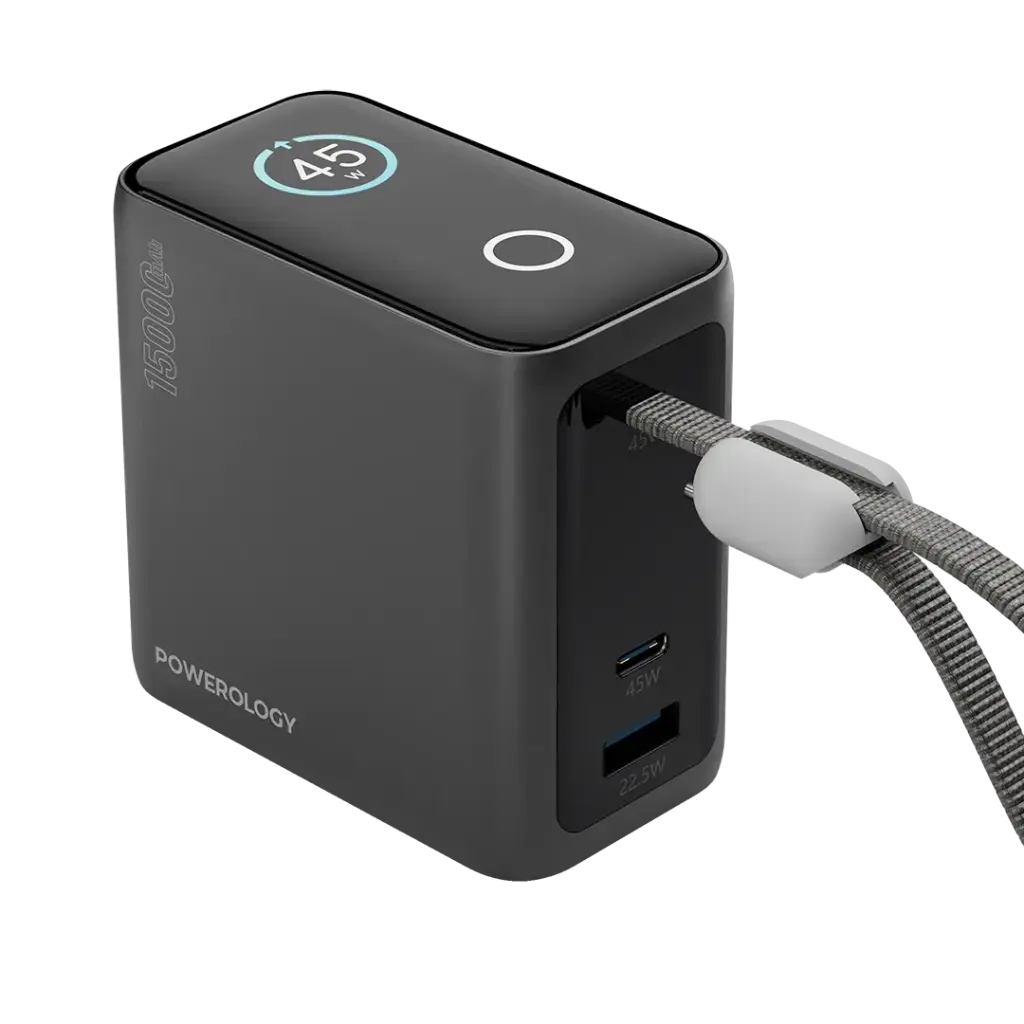 Powerology 15000mAh Mini Power Bank | باور بنك صغير 15000 مللي أمبير