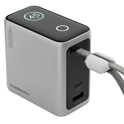 Powerology 15000mAh Mini Power Bank | باور بنك صغير 15000 مللي أمبير