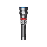 كشاف باورولوجي LED قابل لاعادة الشحن باضائة 1000 لومن, مدى 920 متر - اسود | Powerology 1000LM/900M Rechargeable LED Flash Light - Black.